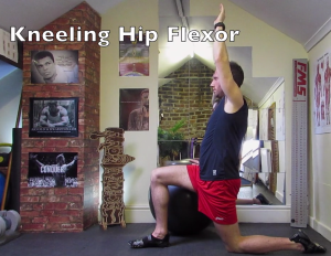 The Kneeling Hip Flexor stretch is very effective for runners.